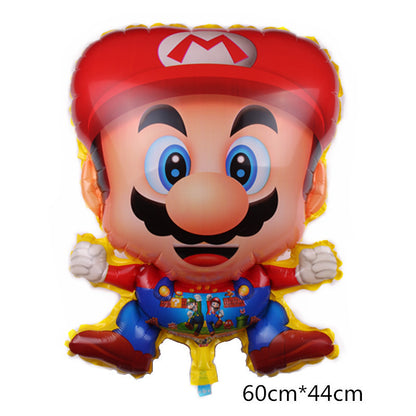 Super Mario Foil Balloons Party Decoration Set 5pcs 8