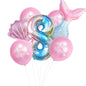 Mermaid Foil Balloon Set Birthday Party Decoration 21