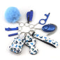 Outdoor Self Defense Alarm Whistle Pompom Keychain 10 Pack 20