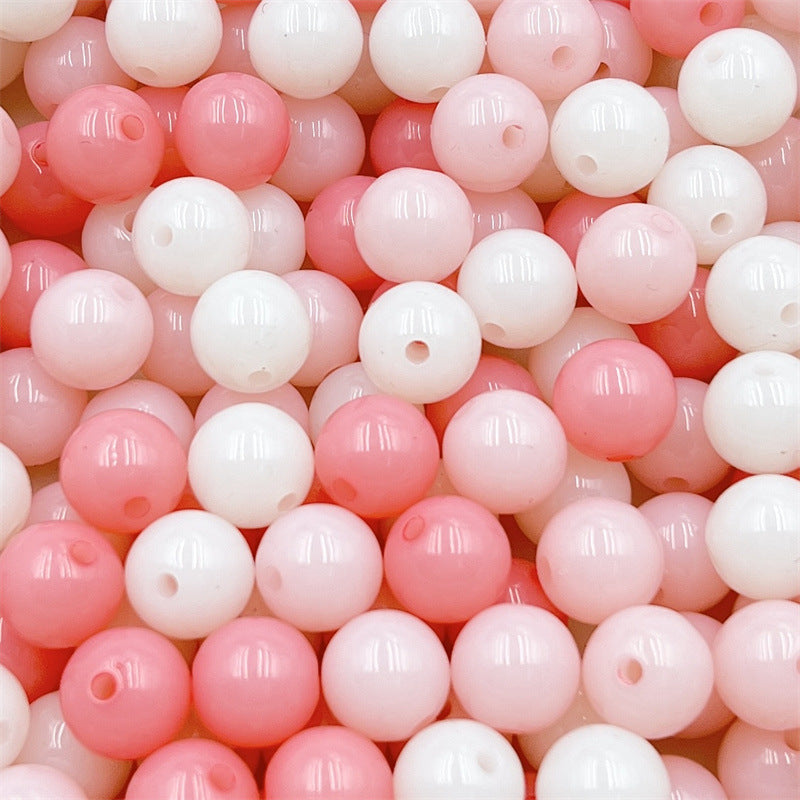 10pcs 16mm Makaron Color Round Acrylic Beads DIY Bracelet Making 5