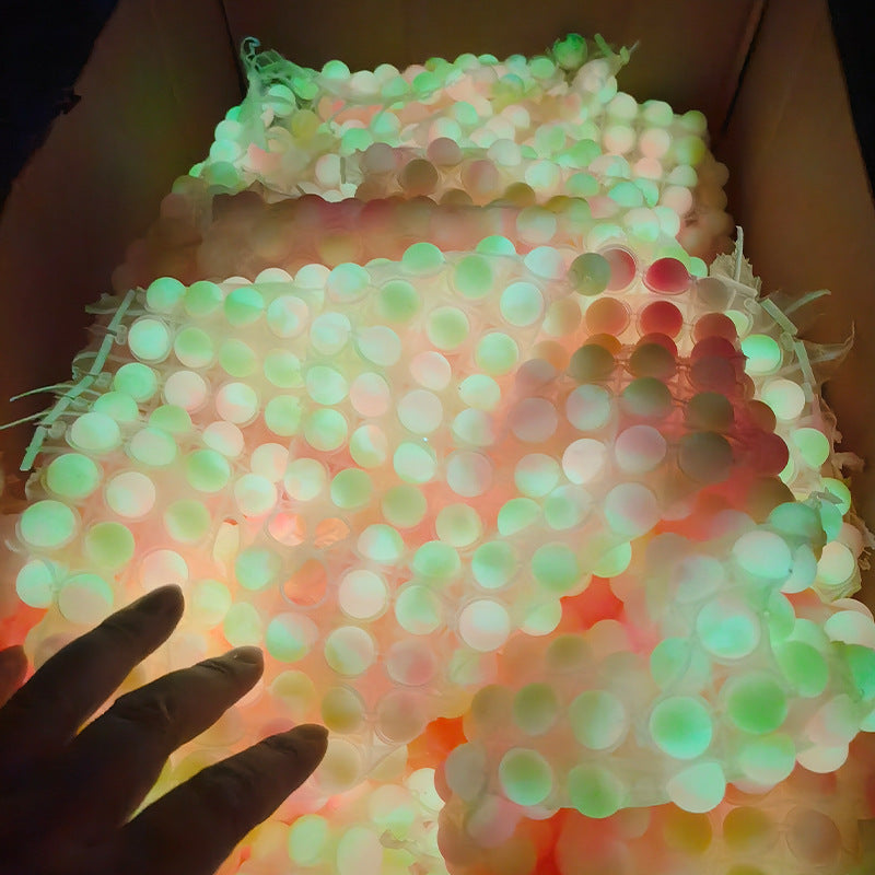 50pcs Glow in Dark Silicone Beads 12mm 14mm 15mm 17mm Multi Color 3