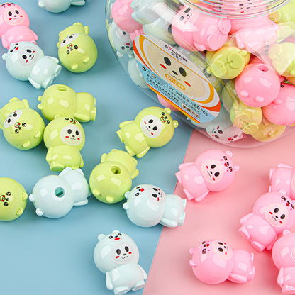 Mini Cute Animal Shape Manual Pencil Sharpener Plastic Toy 3