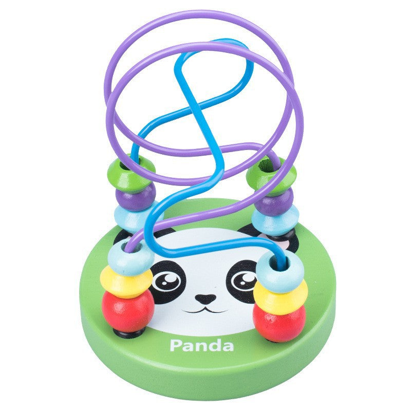 Wooden Mini Animal Bead Maze Educational Toy for Toddlers 10