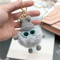 Small Monster Pom Pom Doll Keychain Plush Charm Accessory 8