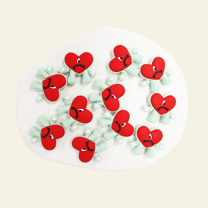 Silicone Focal Beads Heart Character Legs and Arms Design 3