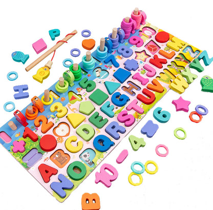 Wooden Magnetic Puzzle Board Montessori Toys Educational Toy 11