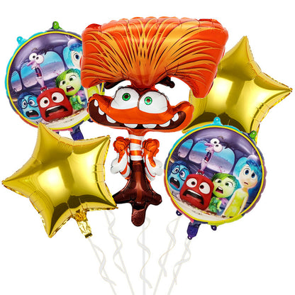 Inside Out Foil Balloon Set Kids Birthday Party Decoration 5pcs 10pcs 7