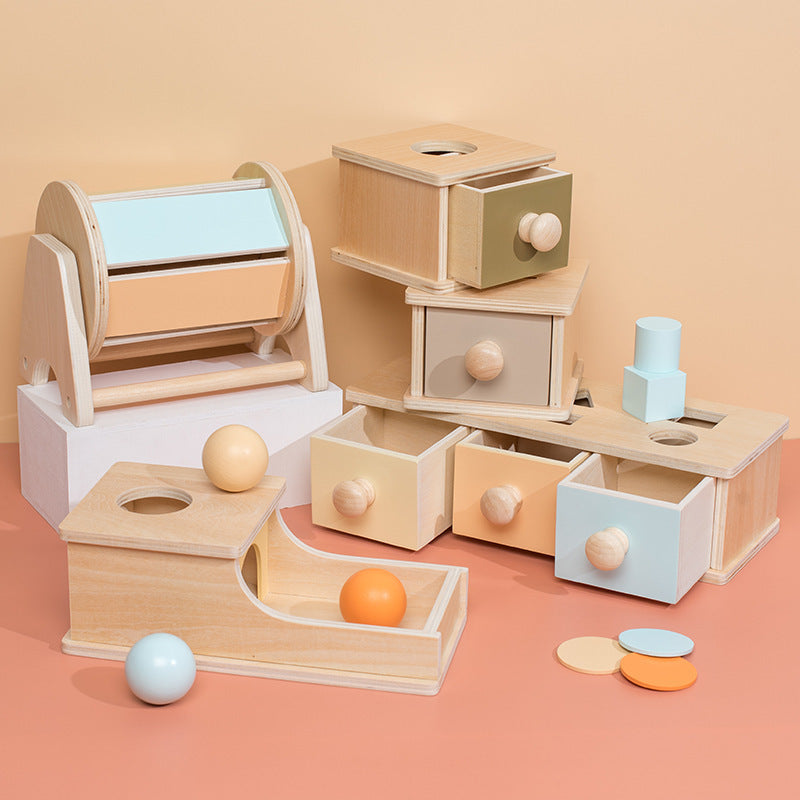 Wooden Montessori Toys Ball Dropping Sorting Educational Toy 2