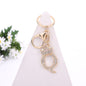 Alloy Diamond Letter Keychain Zinc Alloy Material A to Z Initial 3