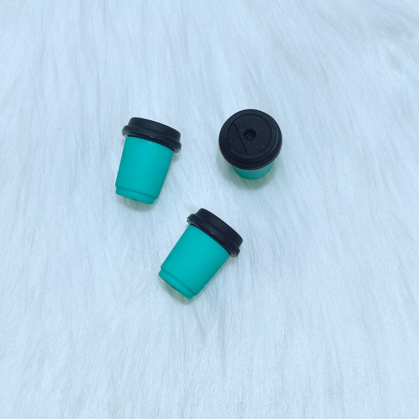 20Pcs Silicone 3D Focal Beads Solid Colorful Cup Holding Lid Detail 8