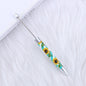 Long Printed Flag Sunflower Pattern Beadable Ballpoint Pens DIY Craft 12