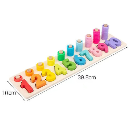 Wooden Magnetic Puzzle Board Montessori Toys Educational Toy 8