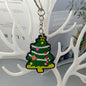 Cartoon Christmas Silicone Keychain Holiday Gift Charm Set 11