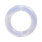 10pcs Circle Love Heart Silicone Beads Glitter Finish 8