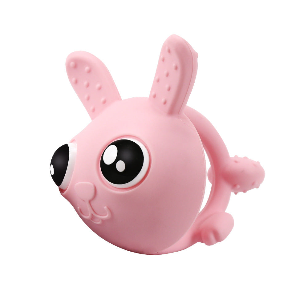 Hand Rabbit Silicone Teething Toy Baby Teether for Infant 4