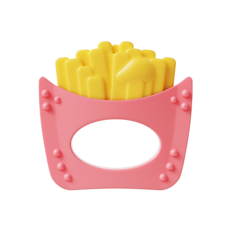 Silicone Fries Cartoon Snacks Baby Teething Toy for Infant 15