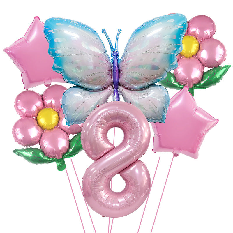 Butterfly Foil Balloon Set Birthday Party Decoration 40 Inch 19