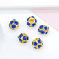 50pcs 8mm Metal Hollow Rhinestone Spacer Beads Silver and Gold 23