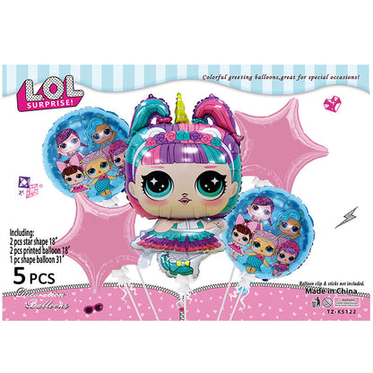 Cartoon Character Foil Balloon Set Kids Party Decoration 2 Sets 45