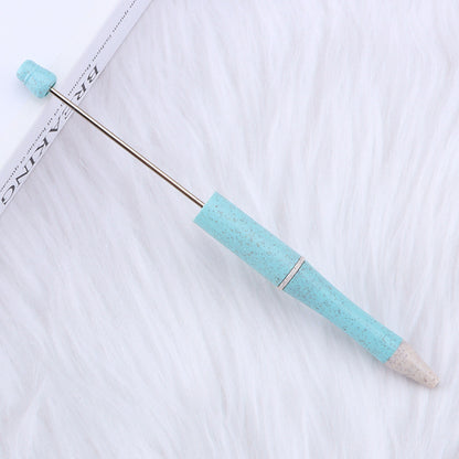 Environmentally Friendly ABS Wheat Straw Beadable Ballpoint Pens DIY Craft Supplies 11