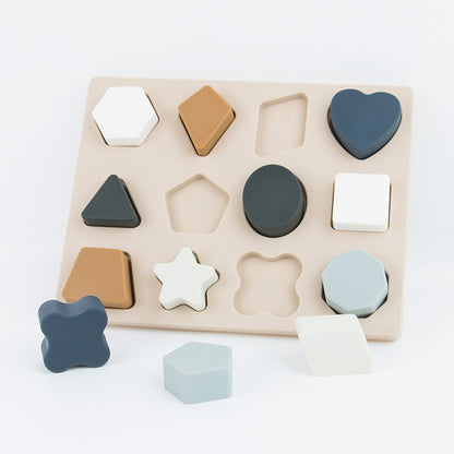 Silicone Puzzle Blocks Montessori Toys for Toddlers 5