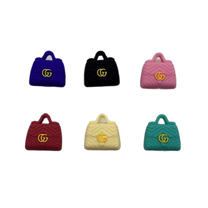 20Pcs Silicone 3D Focal Beads Brand Bag Multi Color with Logo Detail 5