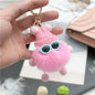 Small Monster Pom Pom Doll Keychain Plush Charm Accessory 10
