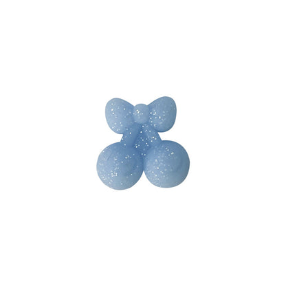 20Pcs Silicone 3D Focal Beads Cherry Glitter Solid Glow In The Dark 13