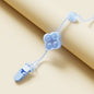 Silicone Baby Teether Anti Loss Rope with Clip 42.5cm 25