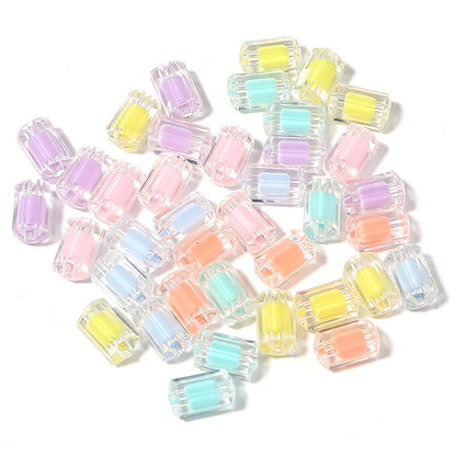 100 Pack Transparent Multi-Style Acrylic Beads Bracelet Accessories 45