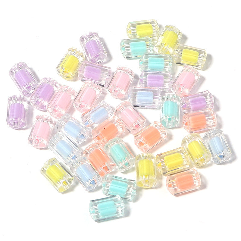 100 Pack Transparent Multi-Style Acrylic Beads Bracelet Accessories 86