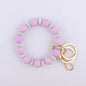 Spacer Beads Silicone Bead Wristlet Keychain 7