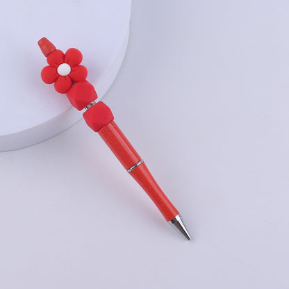 Flower Silicone Beaded Pens Handmade Office School Supplies Gift 13