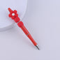 Flower Silicone Beaded Pens Handmade Office School Supplies Gift 13