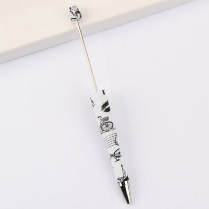 Printed Pattern Beadable Ballpoint Pens DIY Craft Supplies 46