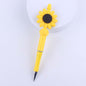Flower Silicone Beaded Pens Handmade Novelty Ballpoint Pens Gift 10