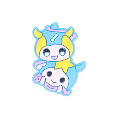 20pcs Silicone Focal Beads Twelve Constellations Colorful Set 11