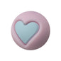 50pcs 15mm Heart Star Silicone Beads Solid Color 10
