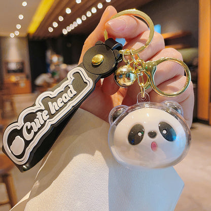 Acrylic Panda Frog Little Bear Couple Keychains Cute Charms 9