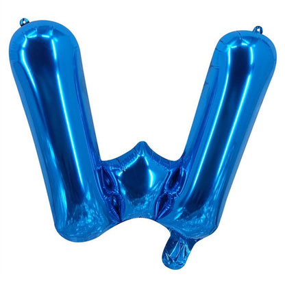 Blue Letter Foil Balloons Party Decoration 16 Inch 50pcs 25