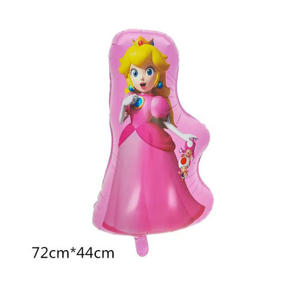 Super Mario Foil Balloons Party Decoration Set 5pcs 10
