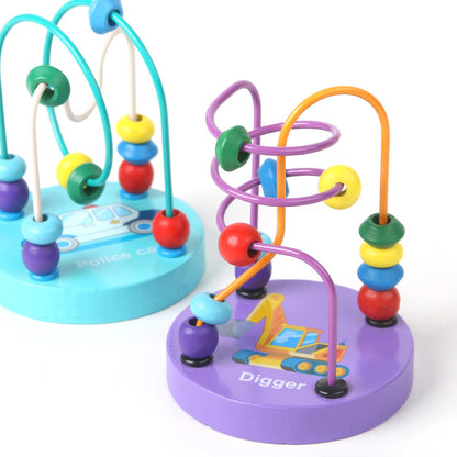 Wooden Mini Animal Bead Maze Educational Toy for Toddlers 2