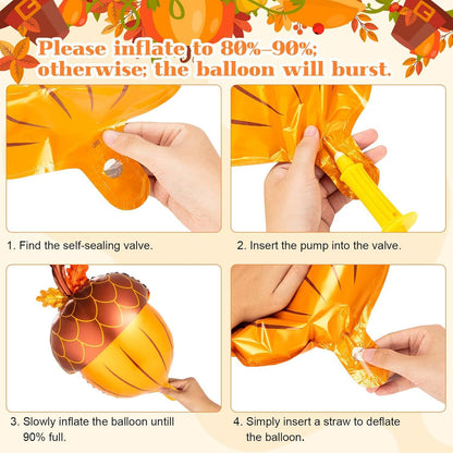Thanksgiving Theme Foil Balloon Set Party Decoration 20x15x2cm 5