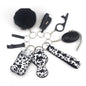 Outdoor Self Defense Alarm Whistle Pompom Keychain 10 Pack 40
