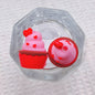 20Pcs Silicone 3D Focal Beads Valentine'S Day Small Cake Holding Heart 6