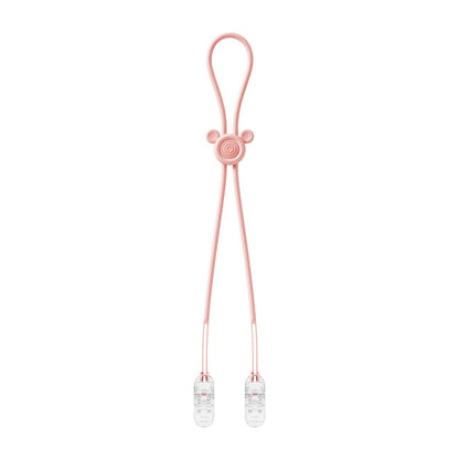 Silicone Baby Teether Anti Loss Rope with Clip 42.5cm 15