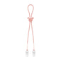 Silicone Baby Teether Anti Loss Rope with Clip 42.5cm 15