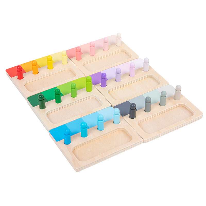Wooden Montessori Toys Training Color Board for Toddlers 5