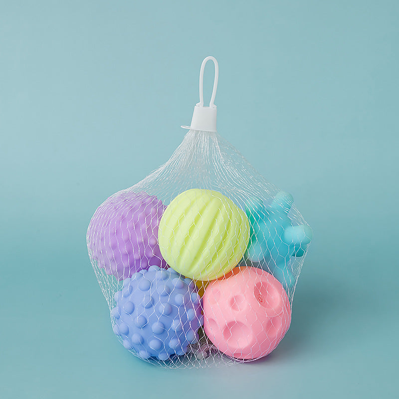 Soft Sensory Ball Baby Rattle Teether Toy for Babies 6 Pack 6
