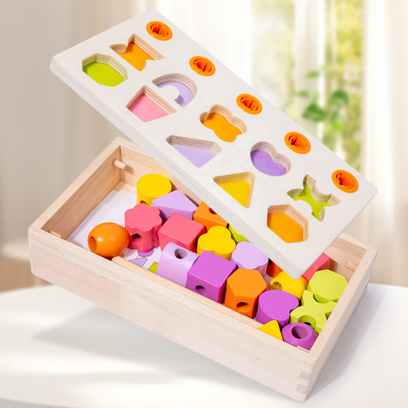 Wooden Montessori Toys Color Matching Sorting Toy for Toddlers 4